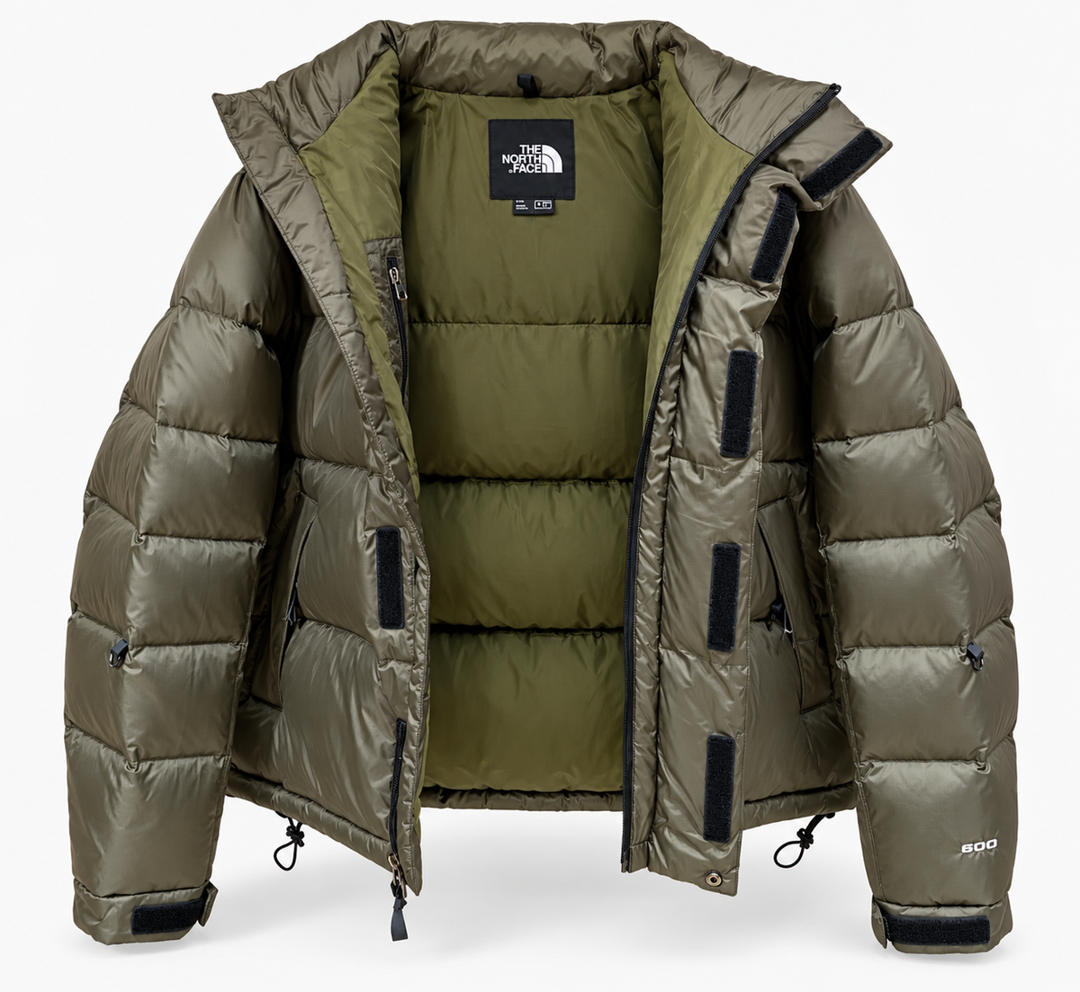 Chaqueta TNF1996 Nuptse Retro 600 caqui Unisex