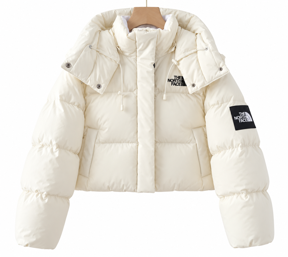 Abrigo TNF Retro Nuptse 2in1 Chaleco más Abrigo blanco Mujer
