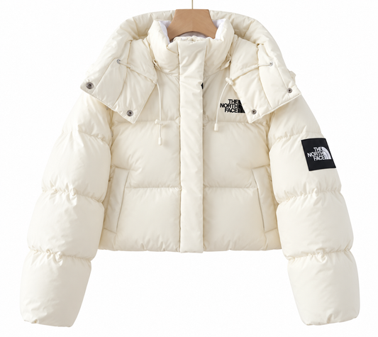 Abrigo TNF Retro Nuptse 2in1 Chaleco más Abrigo blanco Mujer