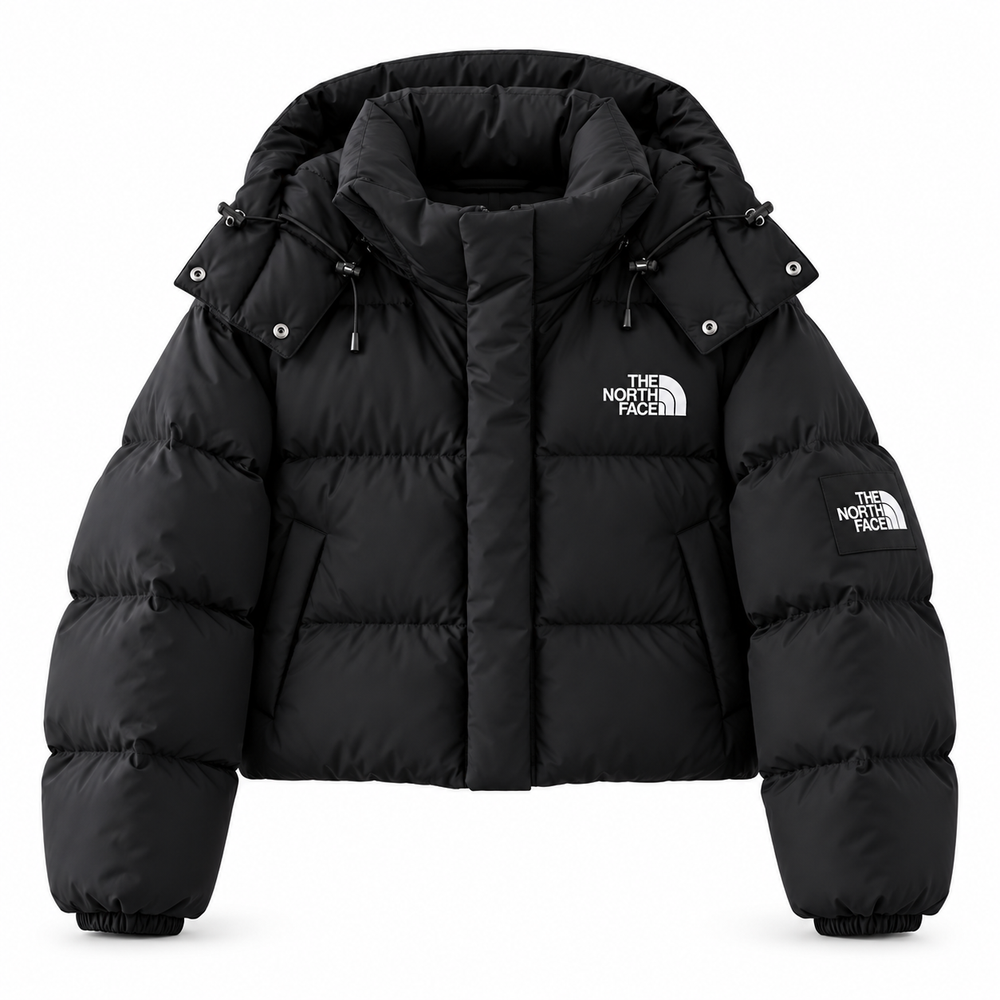 Abrigo TNF Retro Nuptse 2in1 Chaleco más Abrigo Negro Mujer