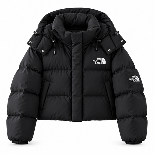 Abrigo TNF Retro Nuptse 2in1 Chaleco más Abrigo Negro Mujer