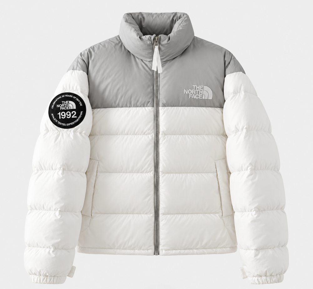 Chaqueta TNF 92 anniversary Nuptse Retro blanca Unisex