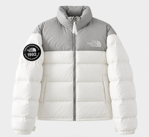 Chaqueta TNF 92 anniversary Nuptse Retro blanca Unisex