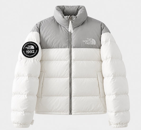 Chaqueta TNF 92 anniversary Nuptse Retro blanca Unisex