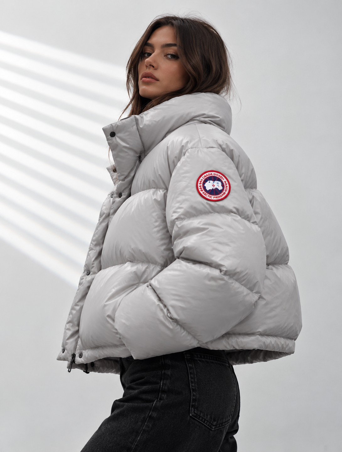 Abrigo Canada G. Crofton puffer Gris Mujer