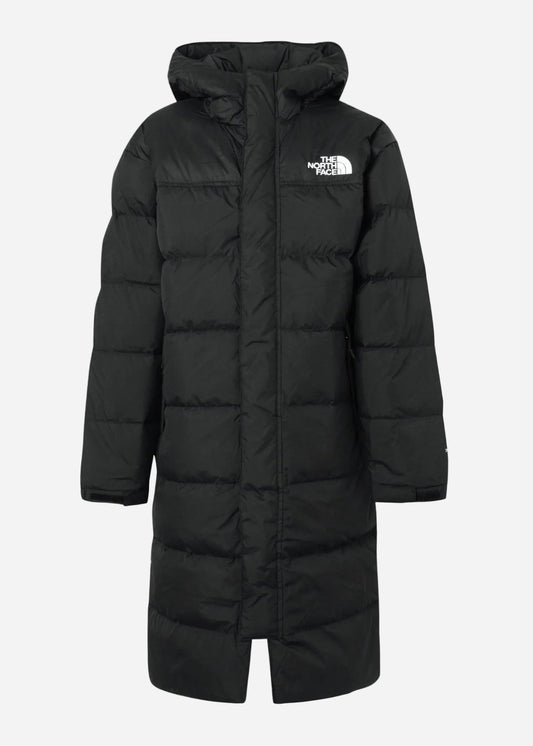 Abrigo Retro Nuptse 1996 Largo con Capucha Unisex – Negro