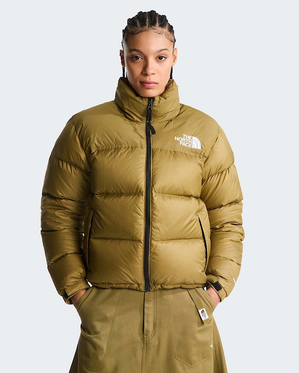 Chaqueta TNF 1996 Nuptse Retro Unisex Beige Dorado