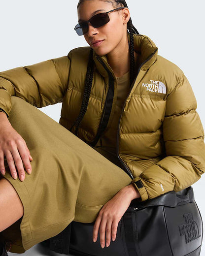 Chaqueta TNF 1996 Nuptse Retro Unisex Beige Dorado