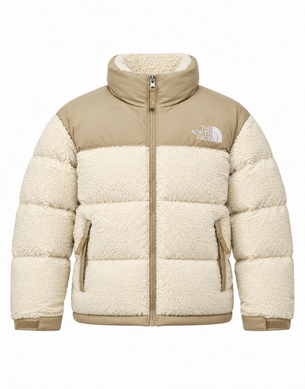 Chaqueta Sherpa Nuptse 1996 Beige – Abrigo Acolchado de Invierno