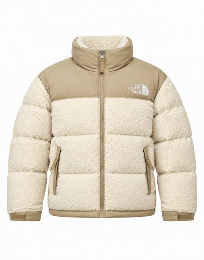 Chaqueta Sherpa Nuptse 1996 Beige – Abrigo Acolchado de Invierno