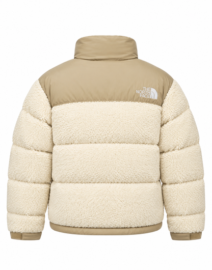 Chaqueta Sherpa Nuptse 1996 Beige – Abrigo Acolchado de Invierno